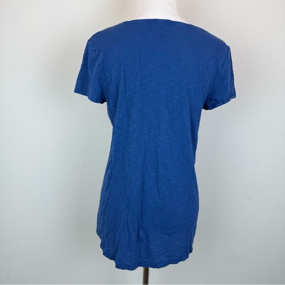 Lilly Pulitzer Blue Short Sleeve Slub Knit Tee Shirt Size S - Picture 3 of 6